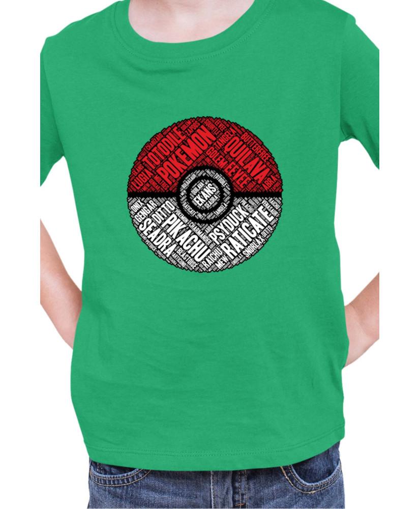 Детска Тениска Japan Manga Anime Comics Pokemon Pokeball