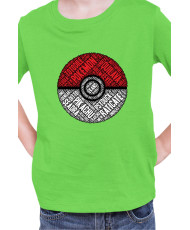 Детска Тениска Japan Manga Anime Comics Pokemon Pokeball