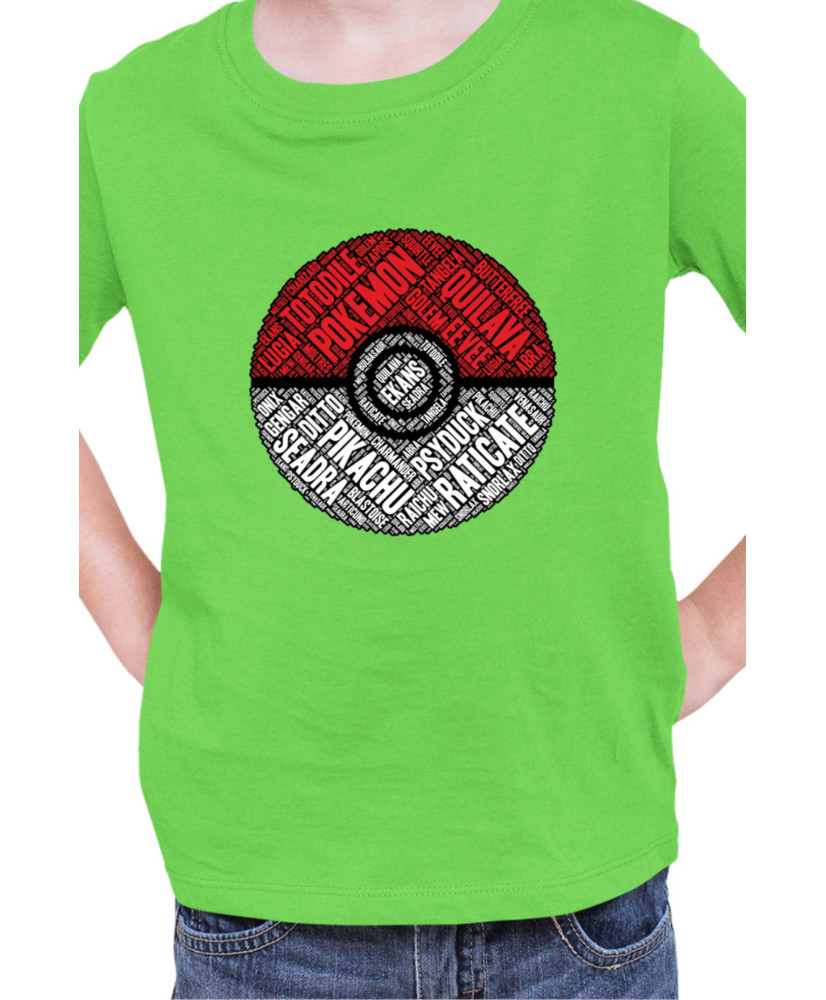 Детска Тениска Japan Manga Anime Comics Pokemon Pokeball