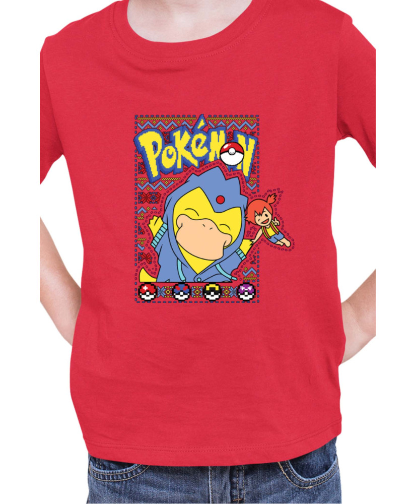 Детска Тениска Japan Manga Anime Comics Pokemon Psyduck