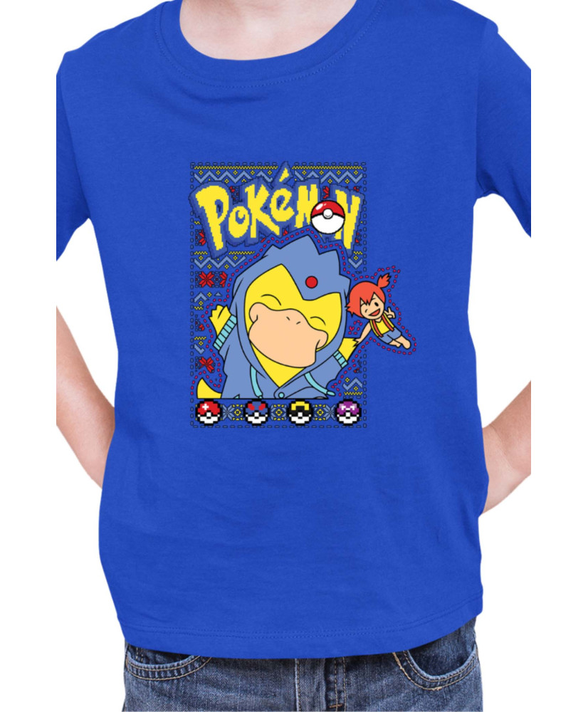 Детска Тениска Japan Manga Anime Comics Pokemon Psyduck