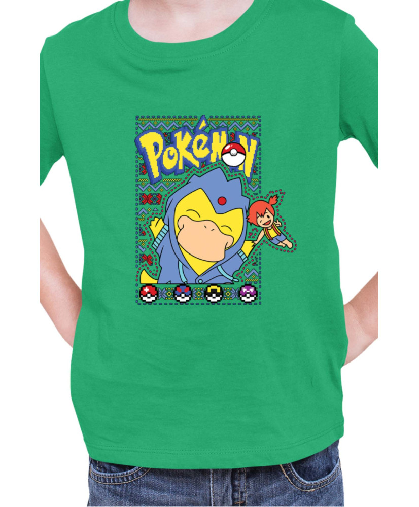 Детска Тениска Japan Manga Anime Comics Pokemon Psyduck