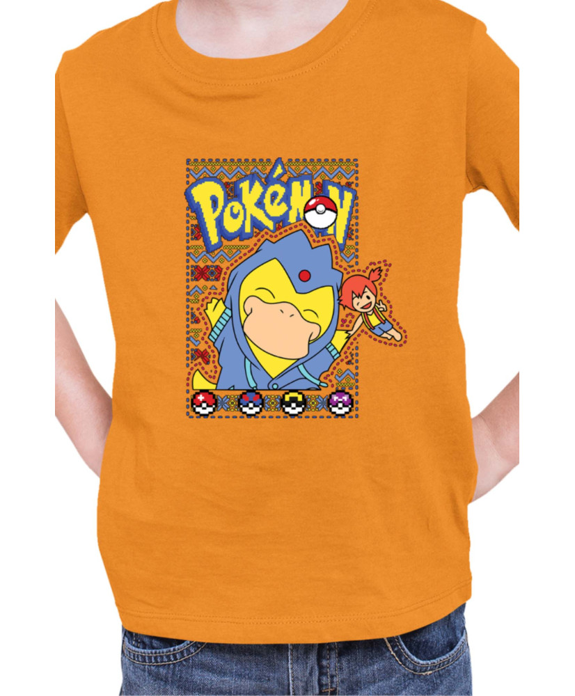 Детска Тениска Japan Manga Anime Comics Pokemon Psyduck