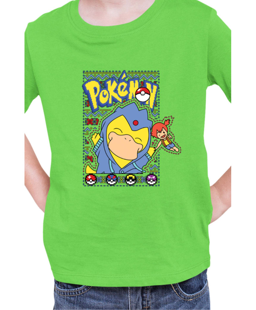 Детска Тениска Japan Manga Anime Comics Pokemon Psyduck Детска Тениска Japan Manga Anime Comics Pokemon Psyduck