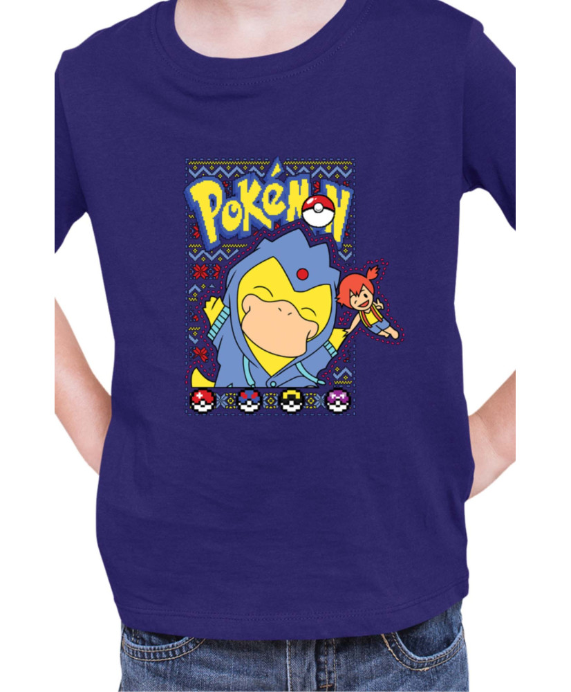 Детска Тениска Japan Manga Anime Comics Pokemon Psyduck
