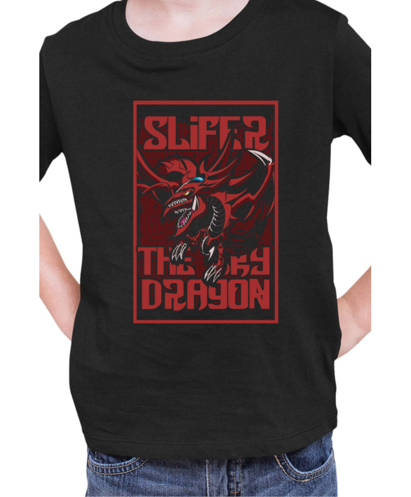 Детска Тениска Japan Manga Anime Comics Yu Gi Oh Slifer The Sky Dragon