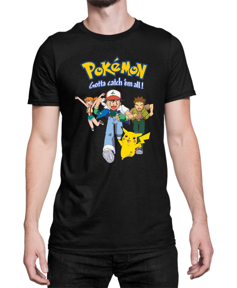 Мъжка Тениска Japan Manga Anime Comics Pokemon 01