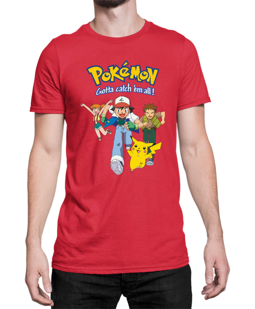 Мъжка Тениска Japan Manga Anime Comics Pokemon 01
