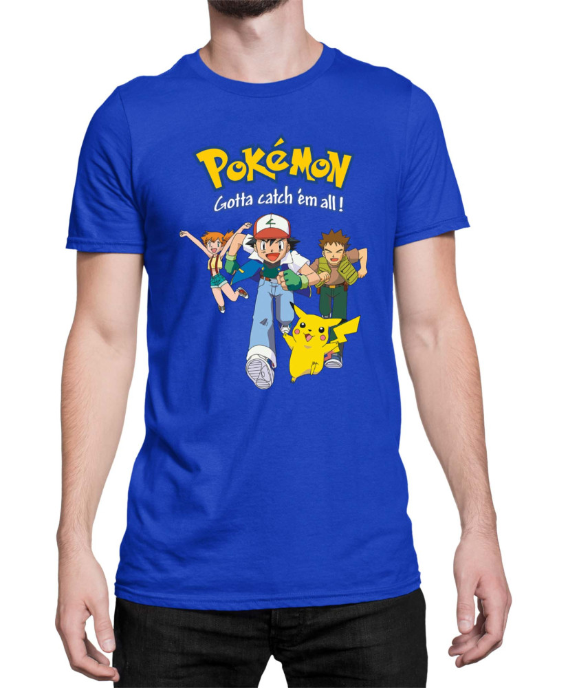 Мъжка Тениска Japan Manga Anime Comics Pokemon 01