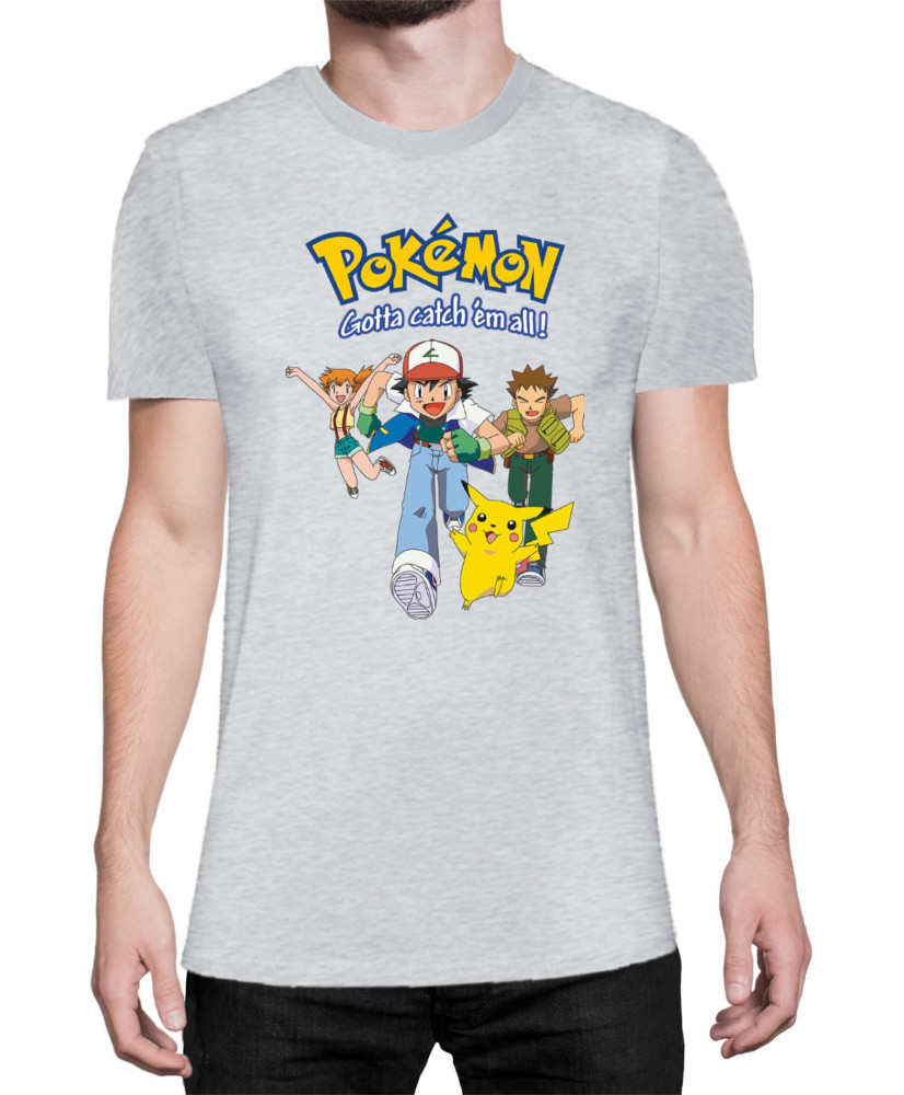 Мъжка Тениска Japan Manga Anime Comics Pokemon 01