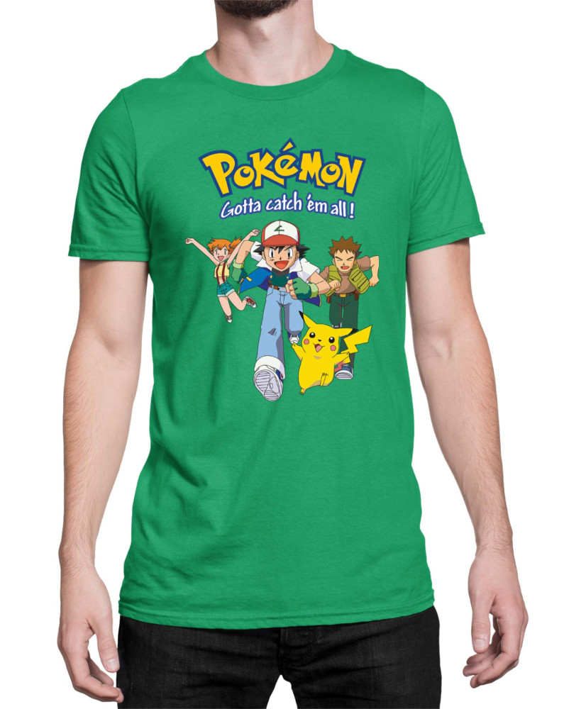 Мъжка Тениска Japan Manga Anime Comics Pokemon 01