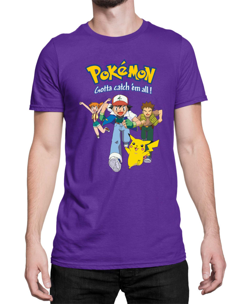 Мъжка Тениска Japan Manga Anime Comics Pokemon 01