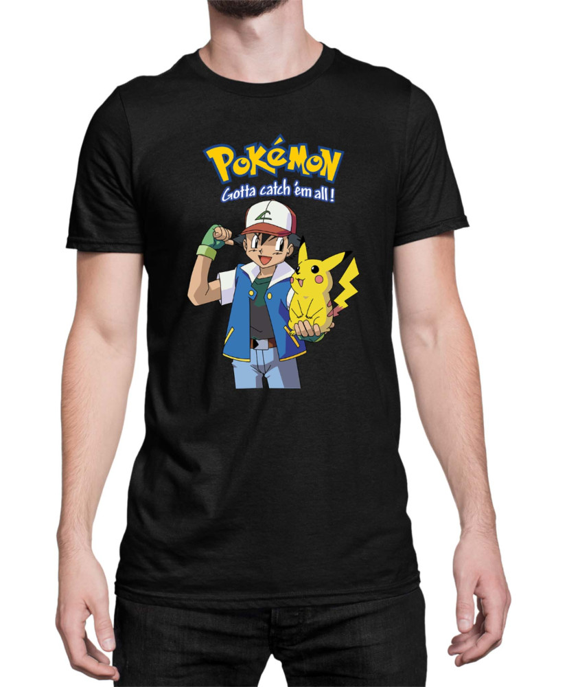 Мъжка Тениска Japan Manga Anime Comics Pokemon 03