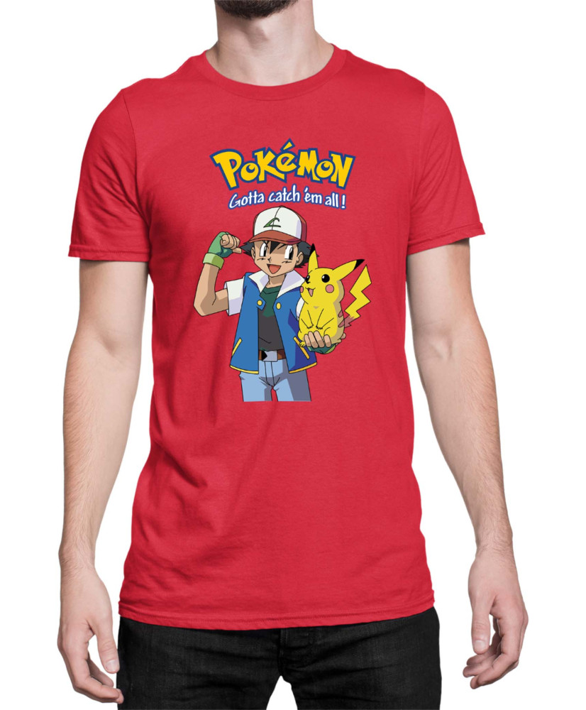 Мъжка Тениска Japan Manga Anime Comics Pokemon 03