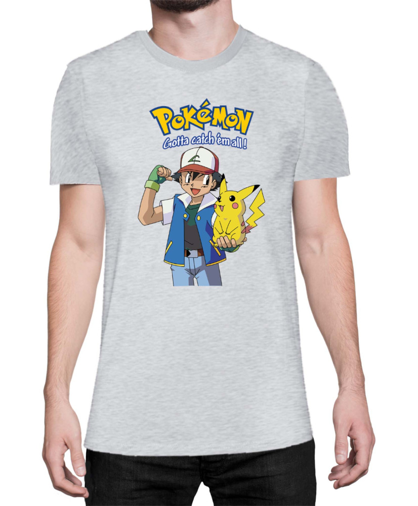 Мъжка Тениска Japan Manga Anime Comics Pokemon 03