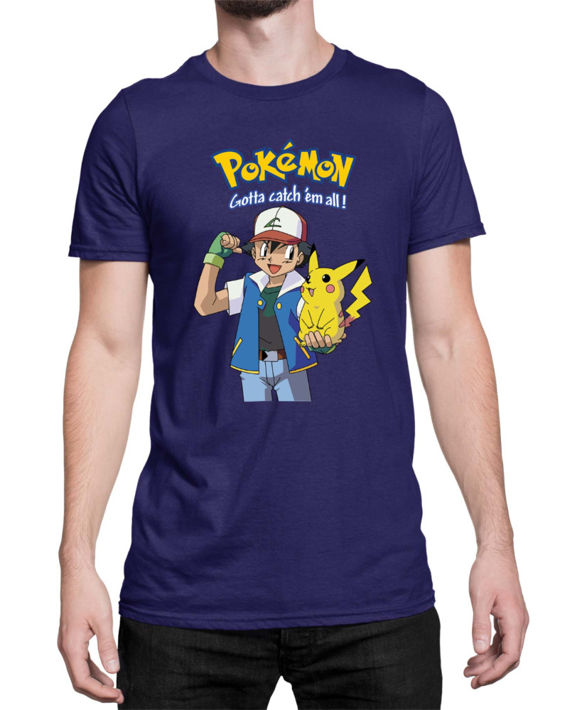 Мъжка Тениска Japan Manga Anime Comics Pokemon 03