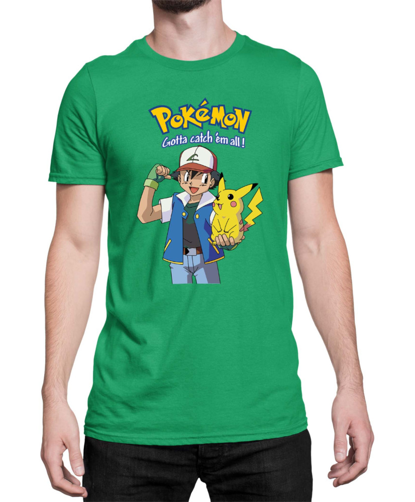 Мъжка Тениска Japan Manga Anime Comics Pokemon 03