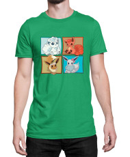 Мъжка Тениска Japan Manga Anime Comics Pokemon 09