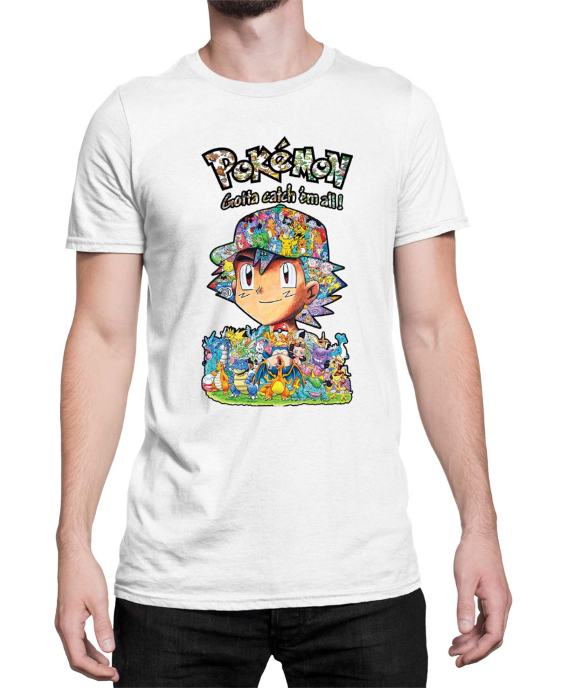 Мъжка Тениска Japan Manga Anime Comics Pokemon 10
