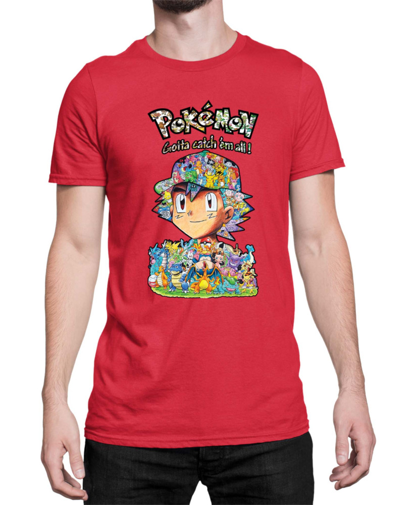 Мъжка Тениска Japan Manga Anime Comics Pokemon 10