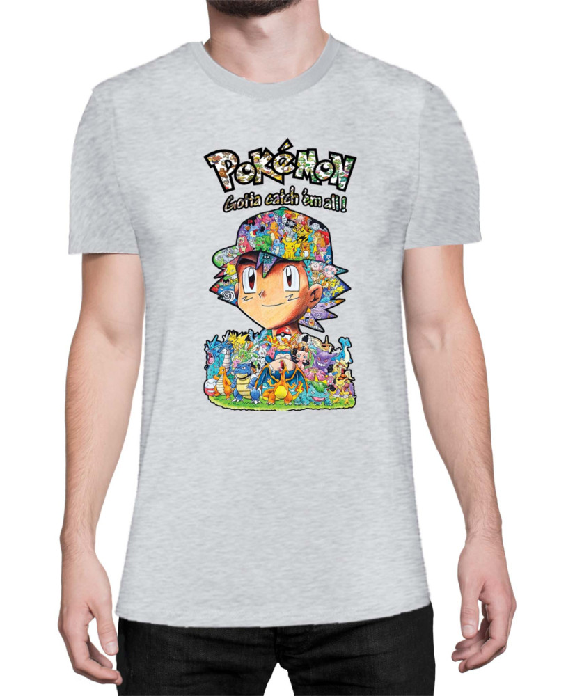 Мъжка Тениска Japan Manga Anime Comics Pokemon 10