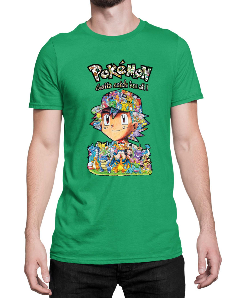 Мъжка Тениска Japan Manga Anime Comics Pokemon 10