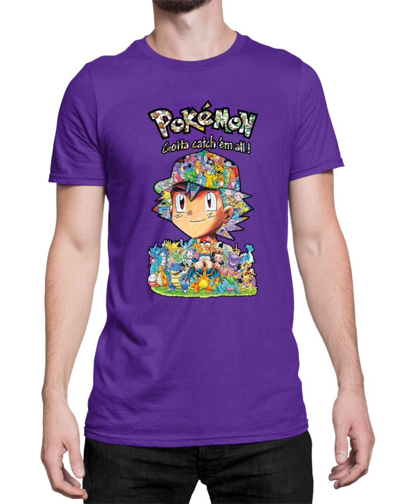 Мъжка Тениска Japan Manga Anime Comics Pokemon 10