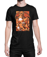 Мъжка Тениска Japan Manga Anime Comics Pokemon Charizard 02