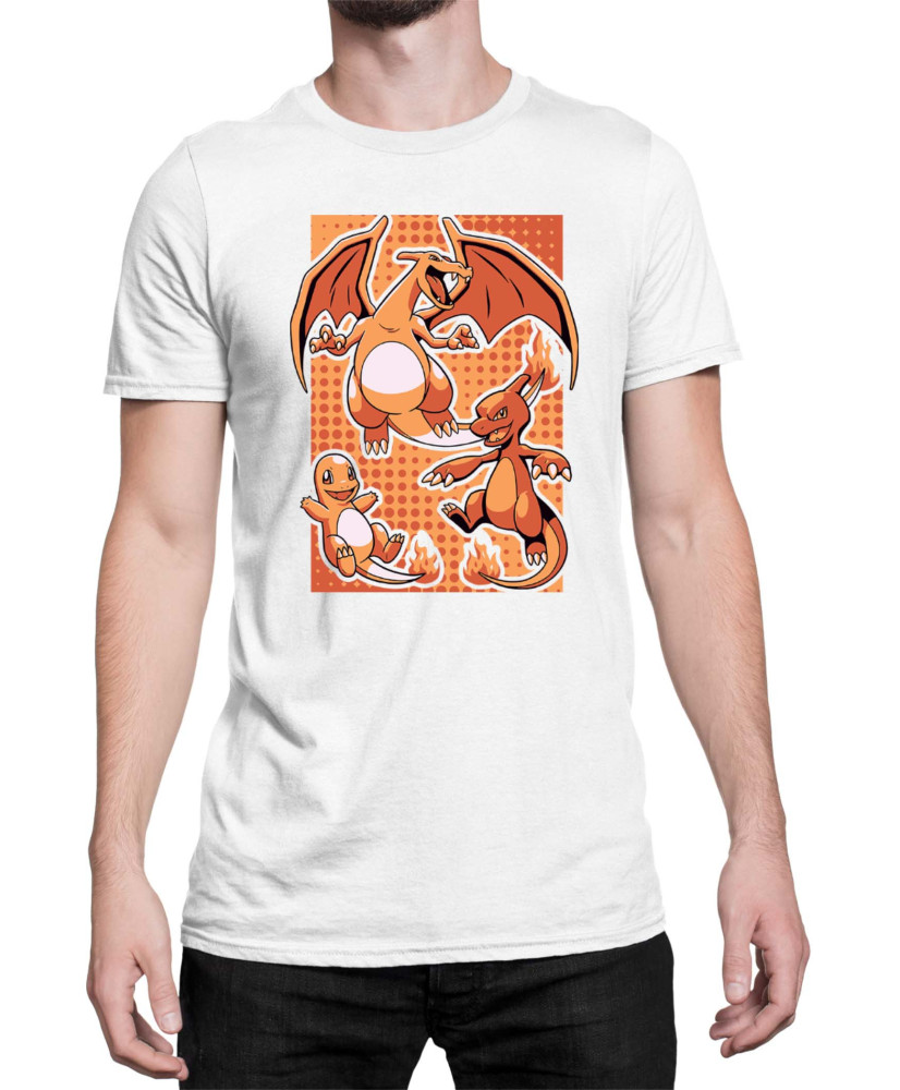 Мъжка Тениска Japan Manga Anime Comics Pokemon Charizard 02