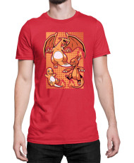 Мъжка Тениска Japan Manga Anime Comics Pokemon Charizard 02