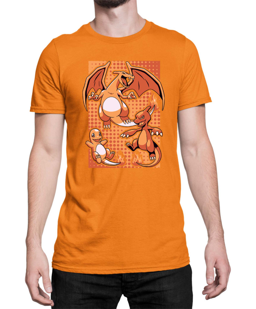 Мъжка Тениска Japan Manga Anime Comics Pokemon Charizard 02