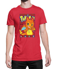 Мъжка Тениска Japan Manga Anime Comics Pokemon Charmander 01