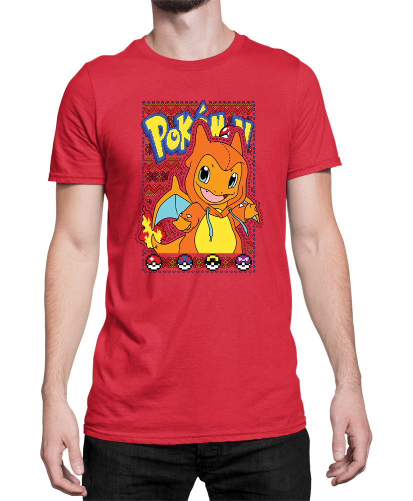 Мъжка Тениска Japan Manga Anime Comics Pokemon Charmander 01