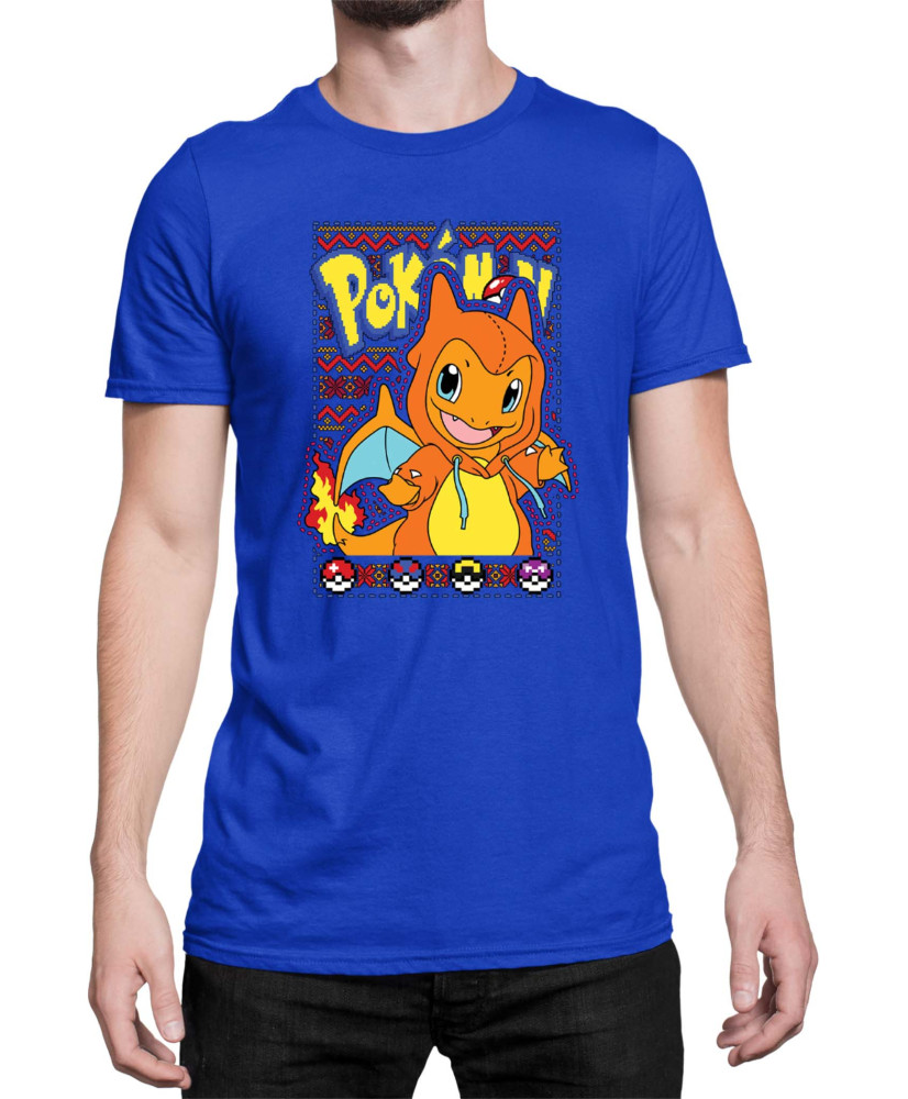 Мъжка Тениска Japan Manga Anime Comics Pokemon Charmander 01