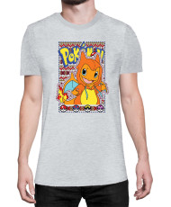 Мъжка Тениска Japan Manga Anime Comics Pokemon Charmander 01