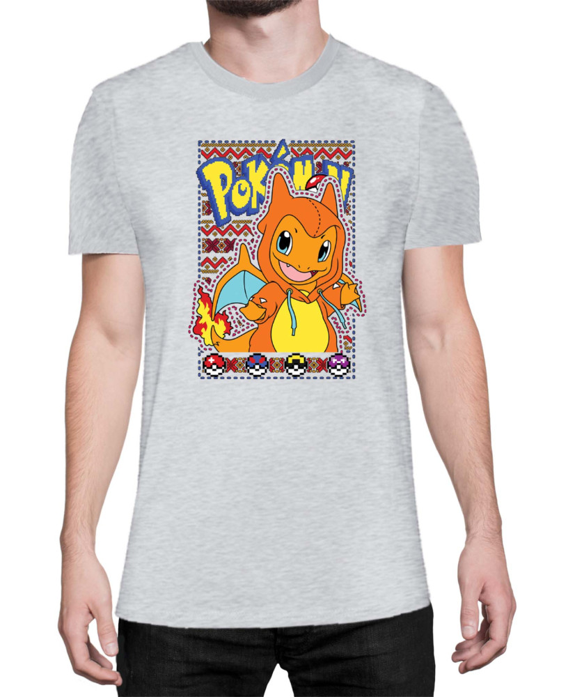 Мъжка Тениска Japan Manga Anime Comics Pokemon Charmander 01