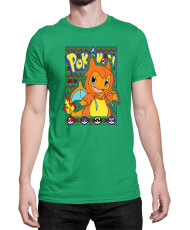 Мъжка Тениска Japan Manga Anime Comics Pokemon Charmander 01