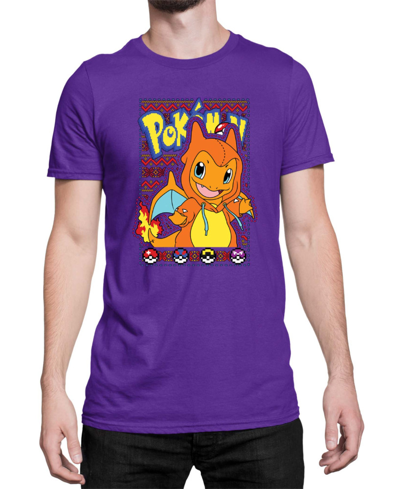 Мъжка Тениска Japan Manga Anime Comics Pokemon Charmander 01