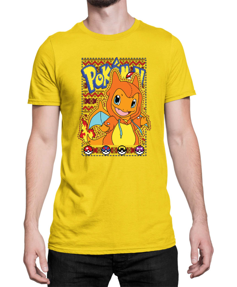 Мъжка Тениска Japan Manga Anime Comics Pokemon Charmander 01