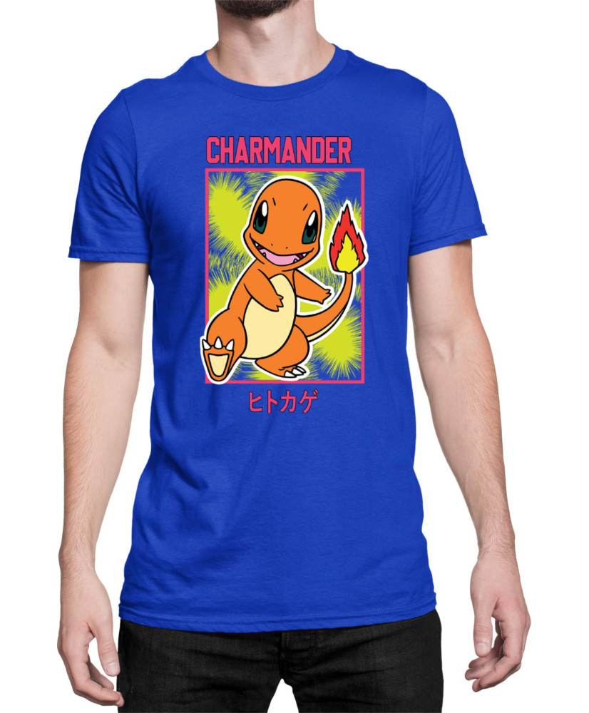 Мъжка Тениска Japan Manga Anime Comics Pokemon Charmander 02