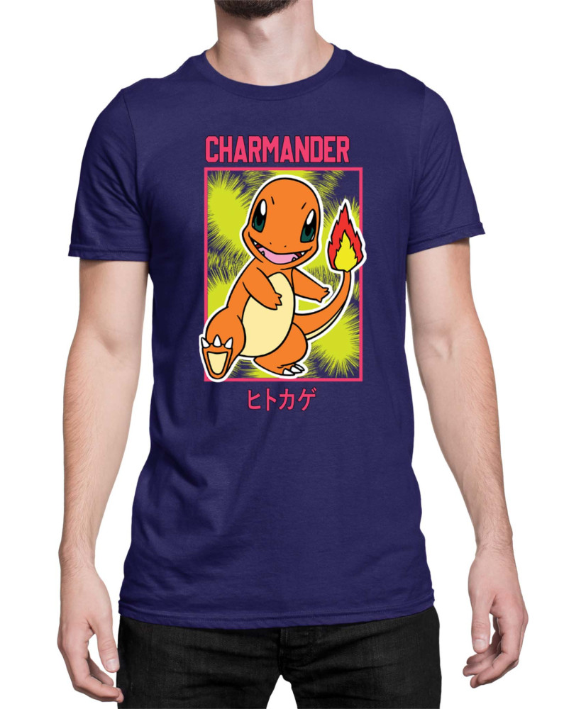 Мъжка Тениска Japan Manga Anime Comics Pokemon Charmander 02