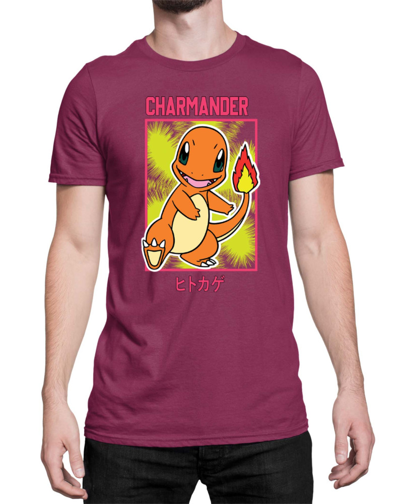 Мъжка Тениска Japan Manga Anime Comics Pokemon Charmander 02