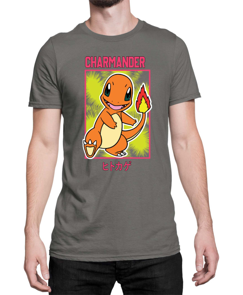 Мъжка Тениска Japan Manga Anime Comics Pokemon Charmander 02 Мъжка Тениска Japan Manga Anime Comics Pokemon Charmander 02