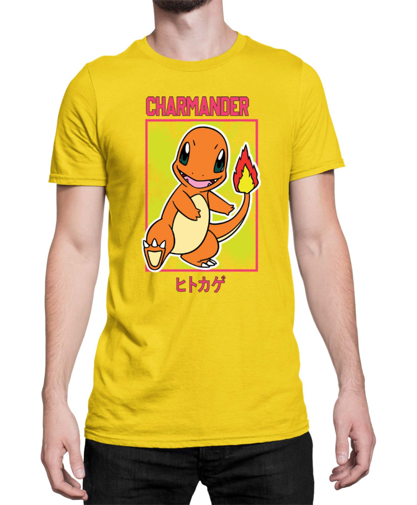 Мъжка Тениска Japan Manga Anime Comics Pokemon Charmander 02 Мъжка Тениска Japan Manga Anime Comics Pokemon Charmander 02