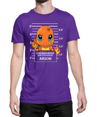 Мъжка Тениска Japan Manga Anime Comics Pokemon Charmander Wanted