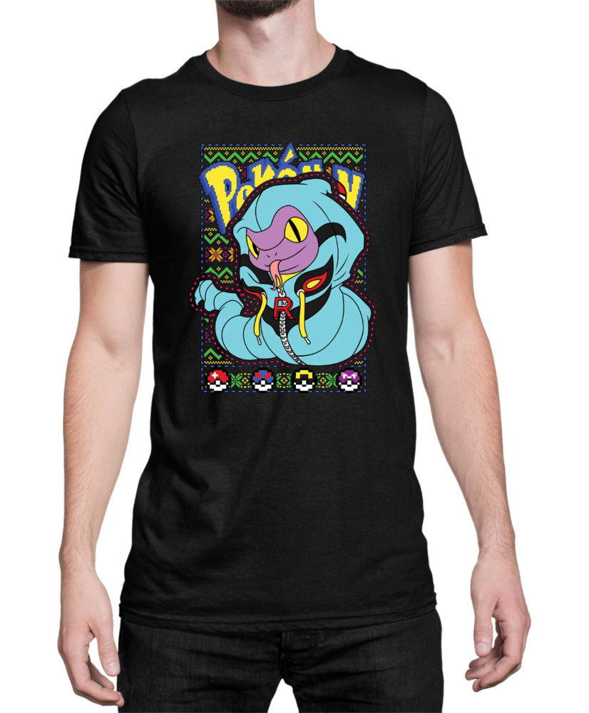 Мъжка Тениска Japan Manga Anime Comics Pokemon Ekans 01