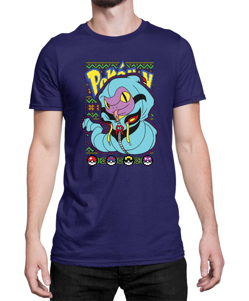 Мъжка Тениска Japan Manga Anime Comics Pokemon Ekans 01