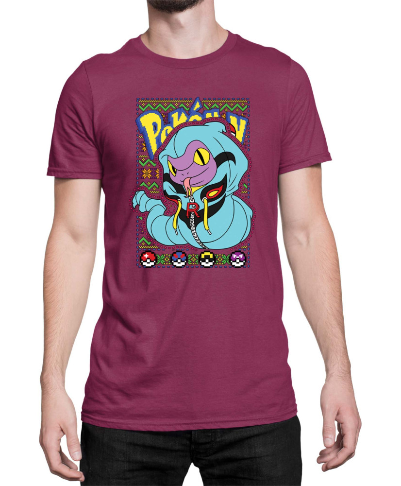 Мъжка Тениска Japan Manga Anime Comics Pokemon Ekans 01