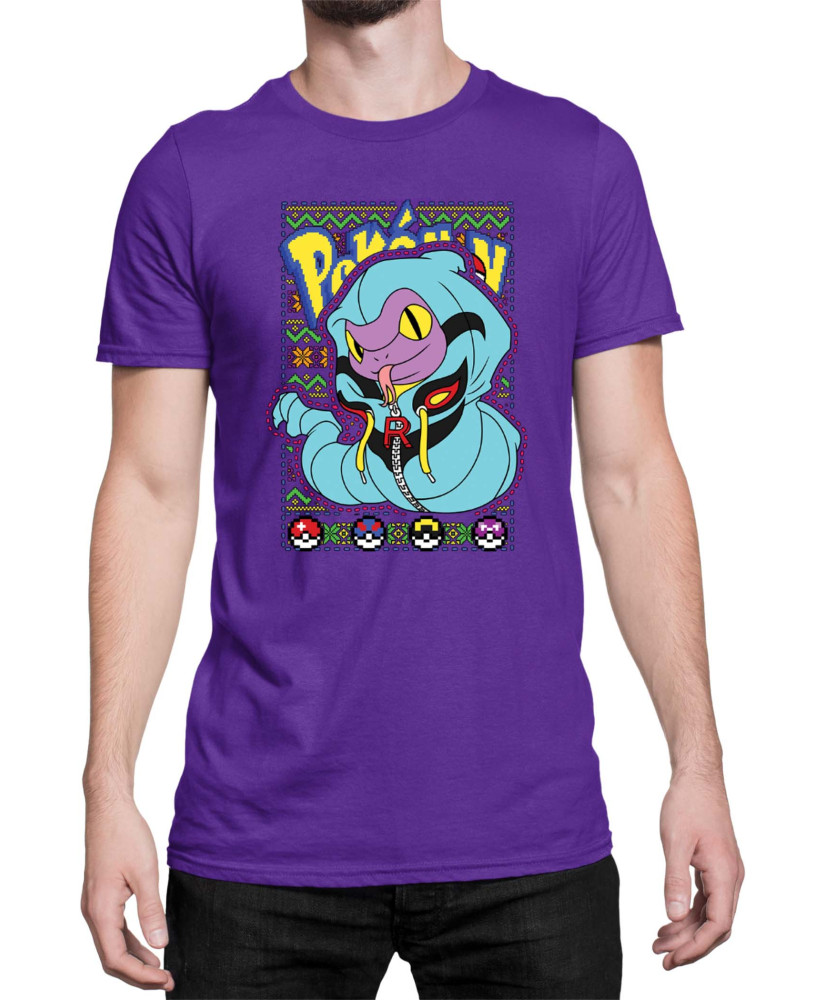 Мъжка Тениска Japan Manga Anime Comics Pokemon Ekans 01