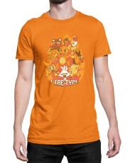 Мъжка Тениска Japan Manga Anime Comics Pokemon Fire Type